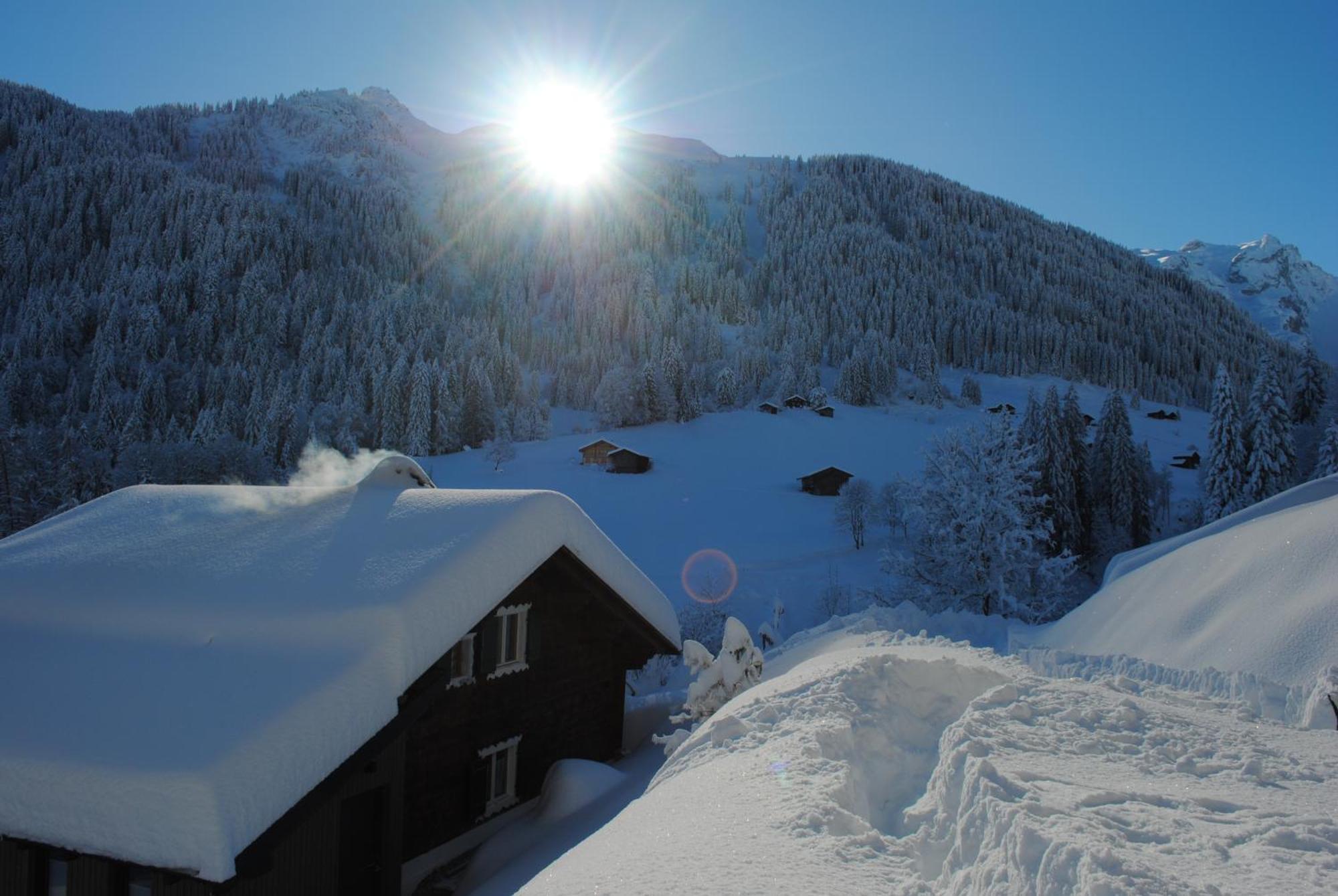 Alpenchalet Piz Huesli تشاغنز المظهر الخارجي الصورة